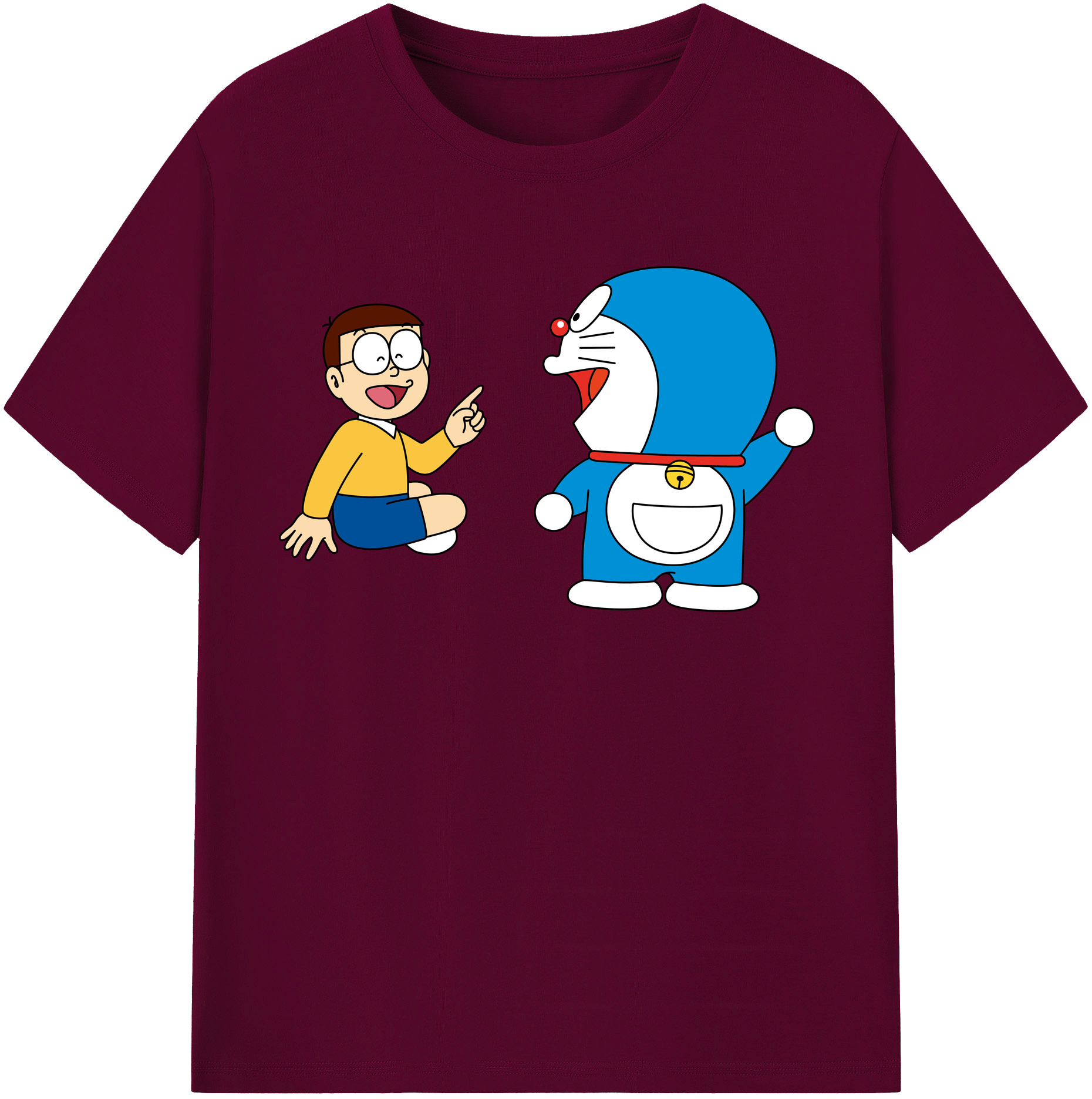 （画像用） ドラえもん Doraemon レディースカジュアルプリントTシャツ（綿100％）